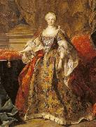 Louis Michel van Loo Portrait of Elisabeth Farnese oil